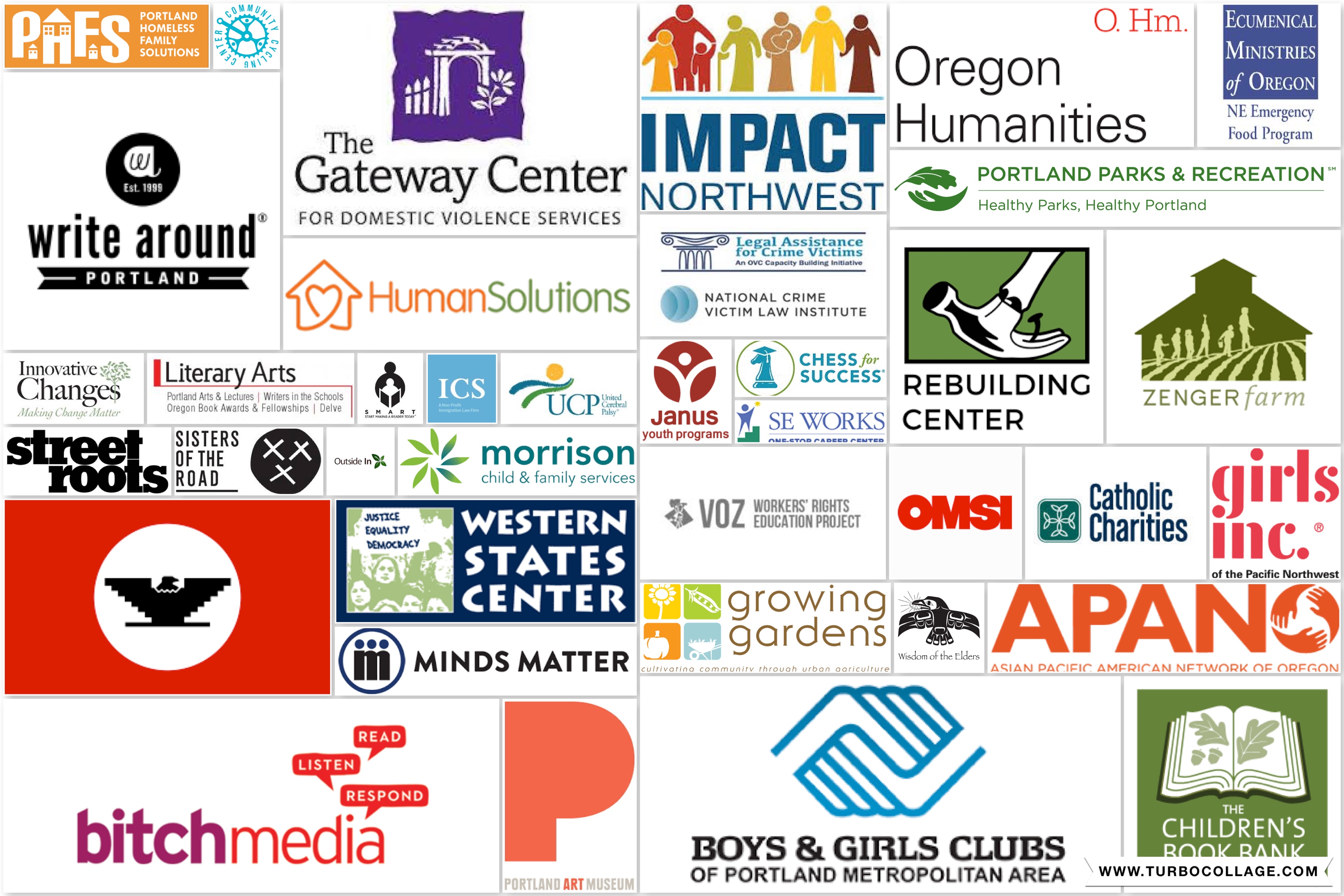 logo collection of Federal Work Study community partners